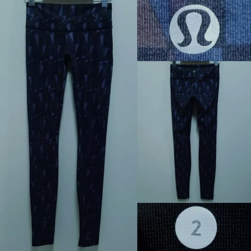 Lululemon Wunder Under Pant 2 XXS Womens Luon Glass Stained Love 29.5" Inseam